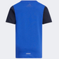 Adidas Badge Of Sport Logo Short Sleeve Boys Sportswear T-Shirt Blue/Black
