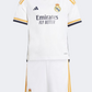 Adidas Real Madrid Mini Home Little Football Set White/Gold