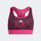Adidas Aeroready Powerreact Animal Print Girls Training Bra Fuchsia