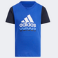 Adidas Badge Of Sport Logo Short Sleeve Boys Sportswear T-Shirt Blue/Black