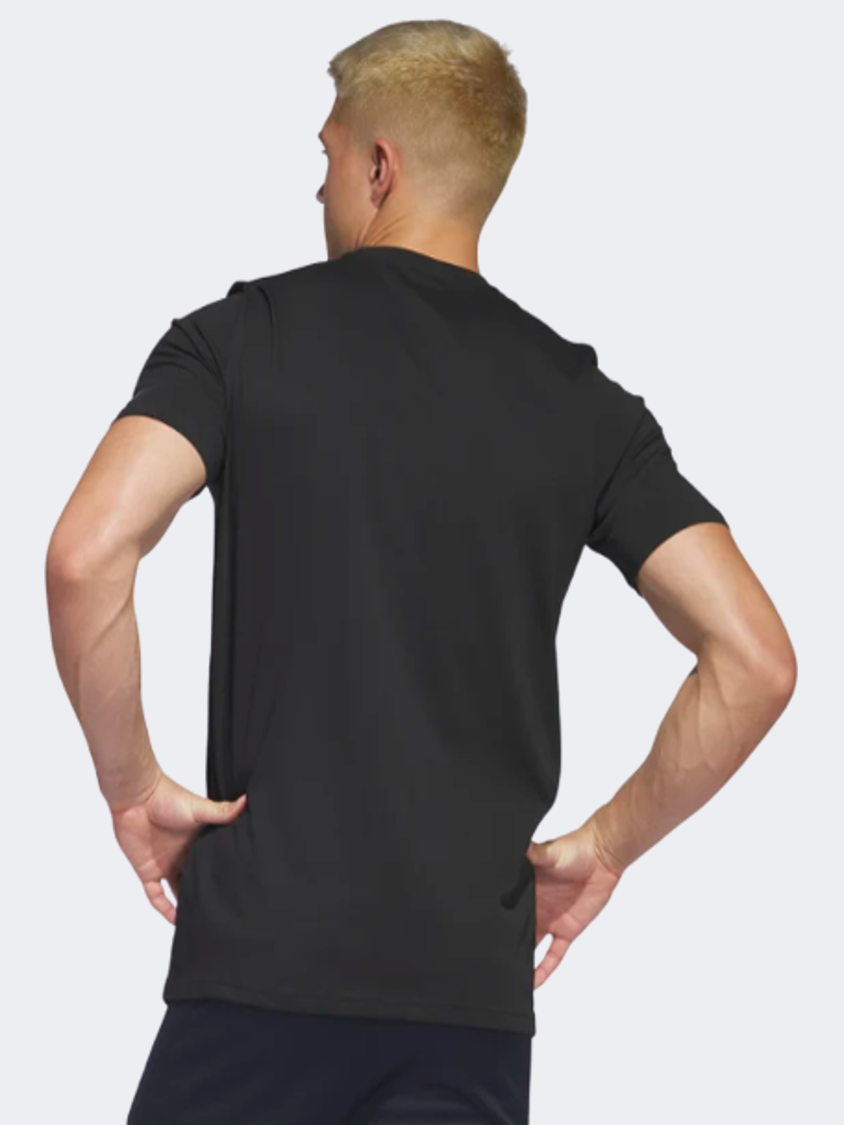 Adidas Aeroready Training Logo Men Training T-Shirt Black