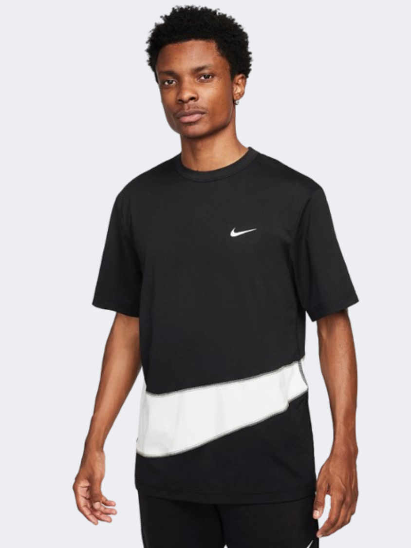 Nike Uv Hyverse Men Training T-Shirt Black/White