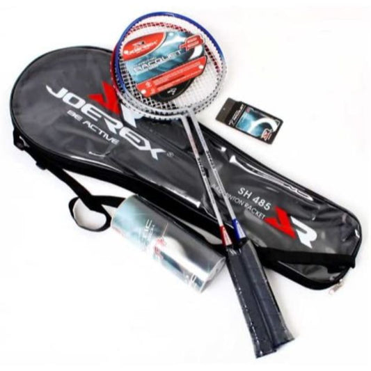 Joerex Badminton  Racquet Black/Blue/Red