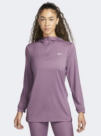 قميص جري بأكمام طويلة نسائي Nike Swift Element باللون بنفسجي غبار