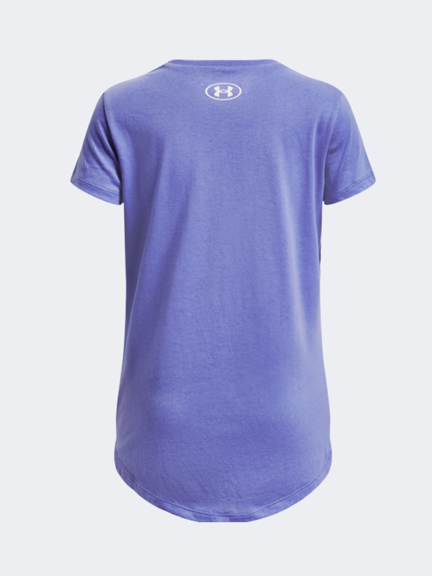 Under Armour Sportstyle Graphic Girls Lifestyle T-Shirt Baja Blue