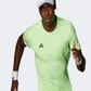 Adidas Adizero Essentials Men Running T-Shirt Green Spark