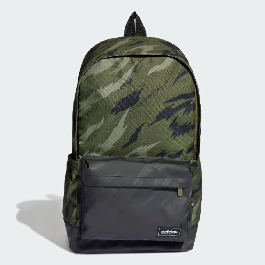 Adidas Classic Camo Unisex Lifestyle Bag Olive/Black