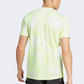 Adidas Own The Run Men Running T-Shirt White/Lucid Lemon