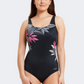 Zoggs Adjustable Scoopback Women Swim Monokini Black/Multicolor
