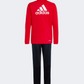Adidas Essentials Big Logo Gs-Boys Sportswear Suit Red