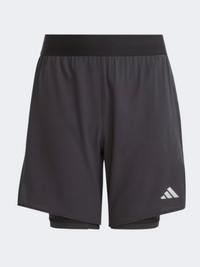 شورت رياضي أولاد Adidas Hiit Heat Rdy أسود/فضي