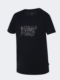 New Balance Floral Women Lifestyle T-Shirt Black