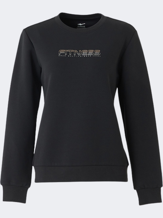 Erke Pullover Women Lifestyle Sweatshirt Black