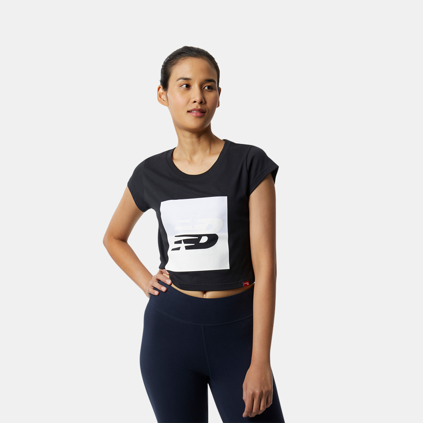 New Balance Sport Box Women Lifestyle T-Shirt Black