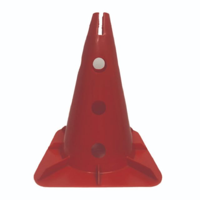 Topten Accessories Cone Hurdle Set Incl.2Pc 12" Cone Unisex Fitness Cone Red Hcrhc12