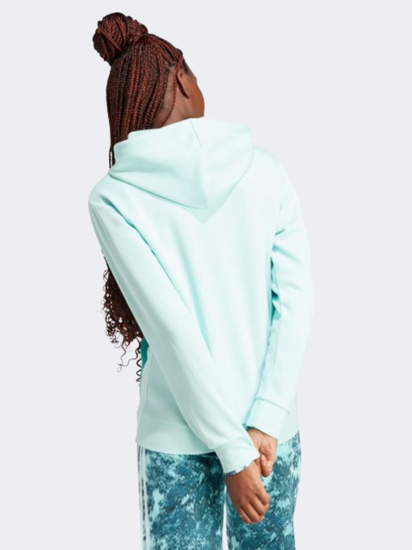 Adidas Future Icon Badge Of Sport Bomber Women Sportswear Hoody Aqua/Arctic Night