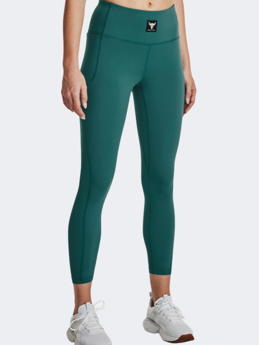 Under Armour Project Rock Meridian Ankle Women Training Tight Teal