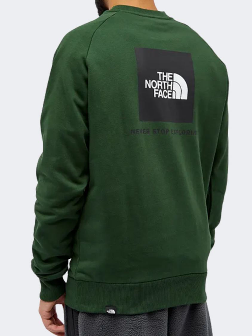 The North Face Raglan Redbox Men Lifestyle Sweatshirt Pine Needle