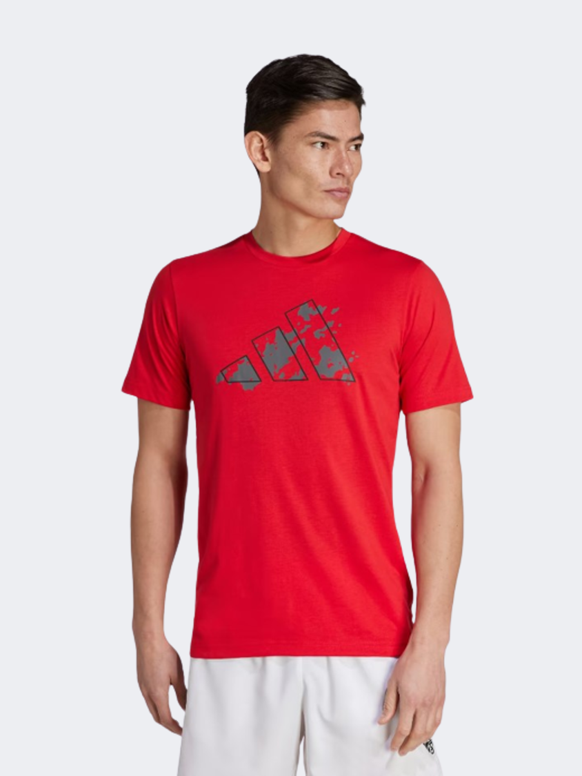 Adidas Essentials Men Training T-Shirt Red/Grey