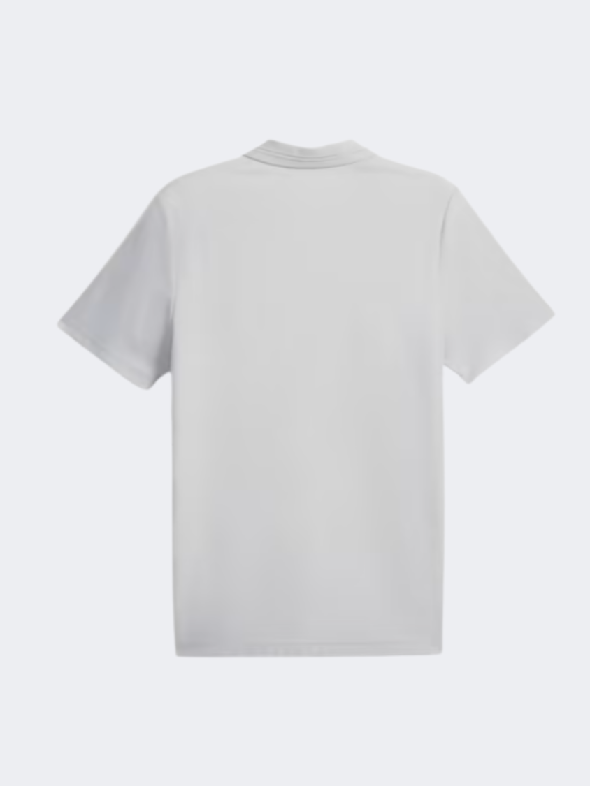 Puma Mapf1 Men Lifestyle Polo Short Sleeve Mercedes Team Silver