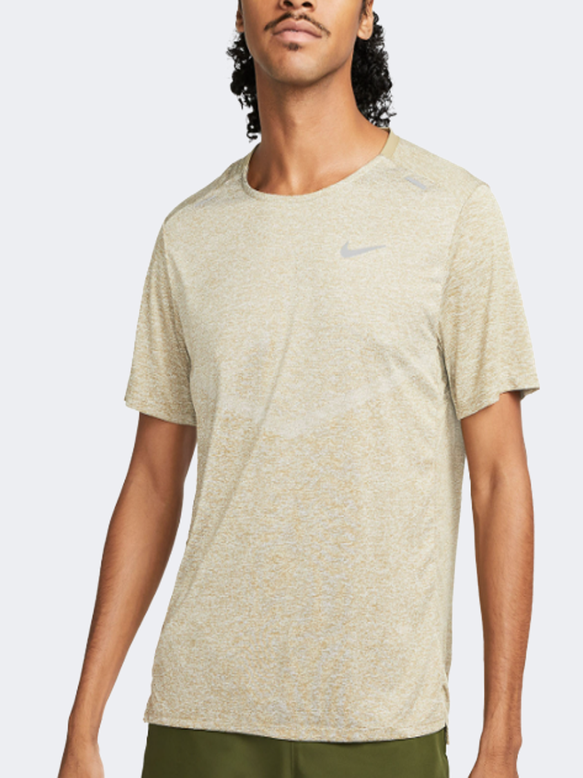 Nike Dri-Fit Rise 365 Men Running T-Shirt Neutral Olive