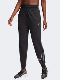 بنطال تدريب نسائي Nike One باللون الأسود/فضي