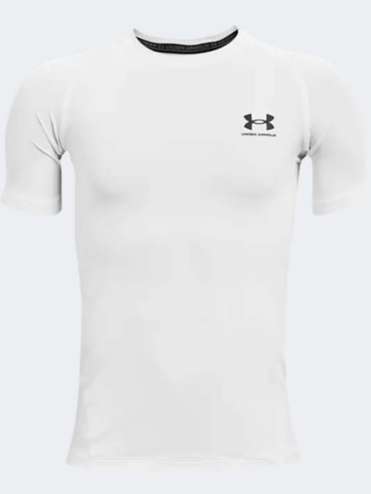 Under Armour  Boys Training T-Shirt White/Black