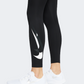 Nike Dri-Fit Swoosh 7/8 Women Running Tight Black/White