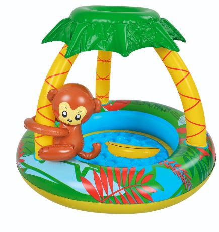 Ji-Long Ng Beach 17044 Monkey Baby Pool 102Cm*102Cm*80Cm(40"40"32") Pool