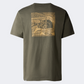 The North Face Redbox Celebration Men Lifestyle T-Shirt Taupe Green