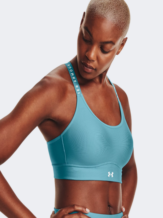 Under Armour Nfinity Mid Covered Women Training Bra Blue/White