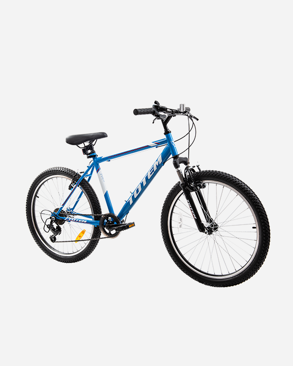 Totem 24Inch Steel Kids Biking Bike Blue/White Cha-2103