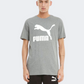 Puma Classic Logo Men Lifestyle T-Shirt Medium Grey 53008803