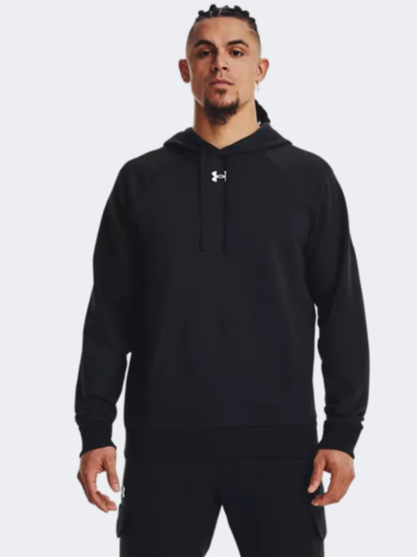 Under Armour Rival Fleece  Men Lifestyle Hoody Black/White