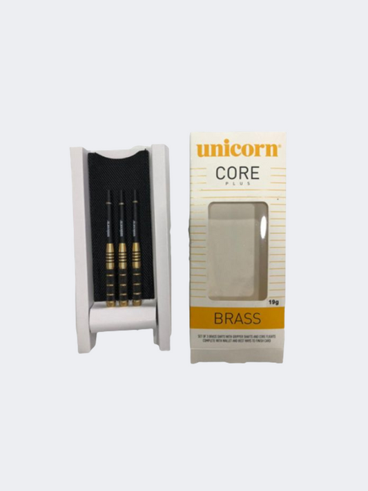 Unicorn S/T Core Plus Win-Blk/Gld Brass Dart 19G UNISEX TARGET SPO Dart Black and Gold 4223