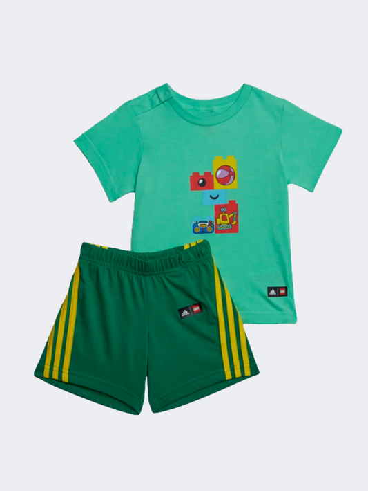 Adidas X Lego Play Infant-Boys Sportswear Set Green