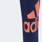Adidas Essentials Big Logo Girls Sportswear Tight Navy/Coral