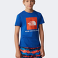 The North Face Redbox Boys Lifestyle T-Shirt Blue