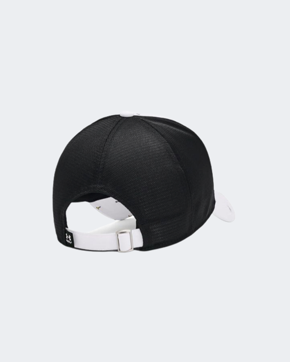 Under Armour Iso-Chill Driver Mesh Adjustable Unisex Golf Cap White/Black