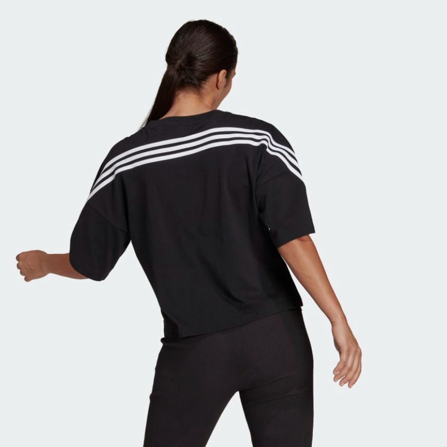 Adidas Sportswear Future Icons 3-Stripes Women Lifestyle T-Shirt Black