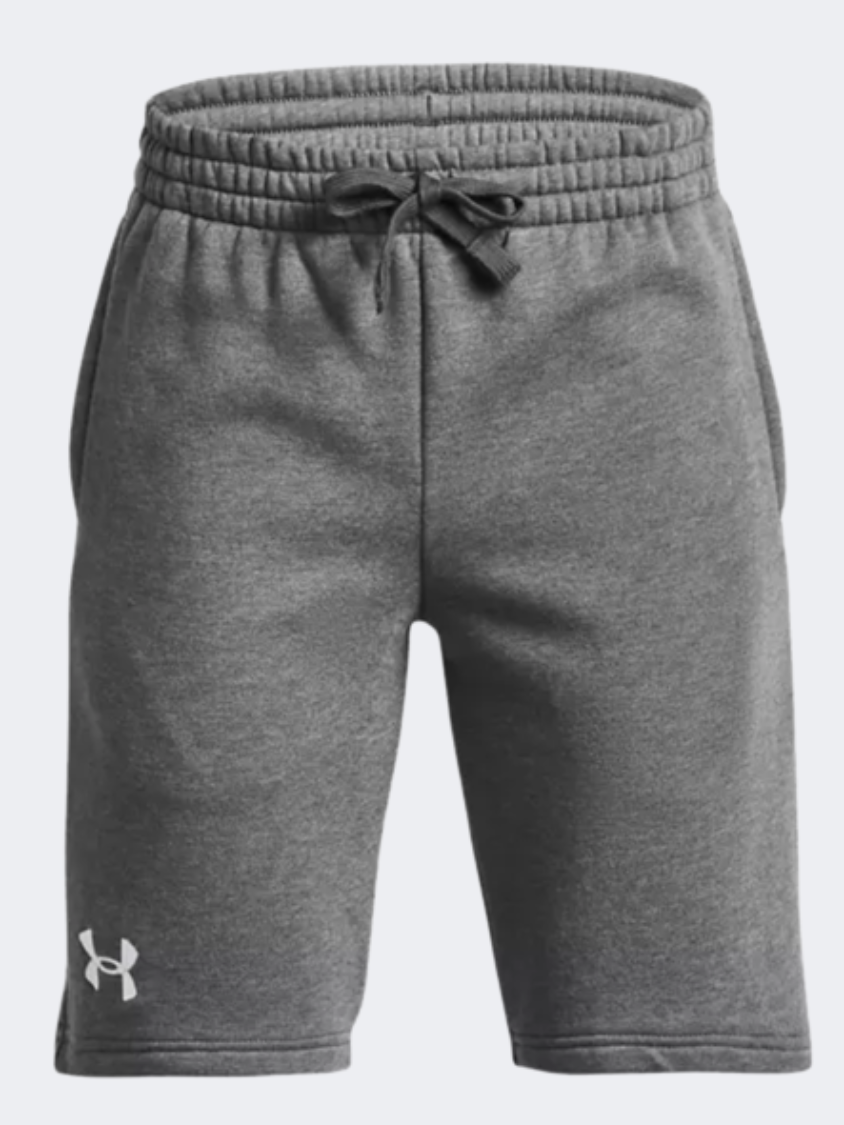 Under Armour Rival Fleece Boys Training Short Castlerock/White