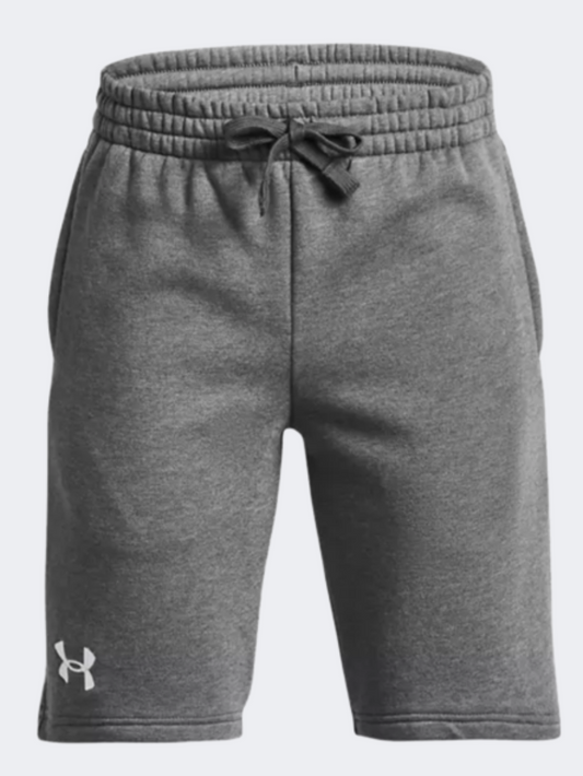 Under Armour Rival Fleece Boys Training Short Castlerock/White