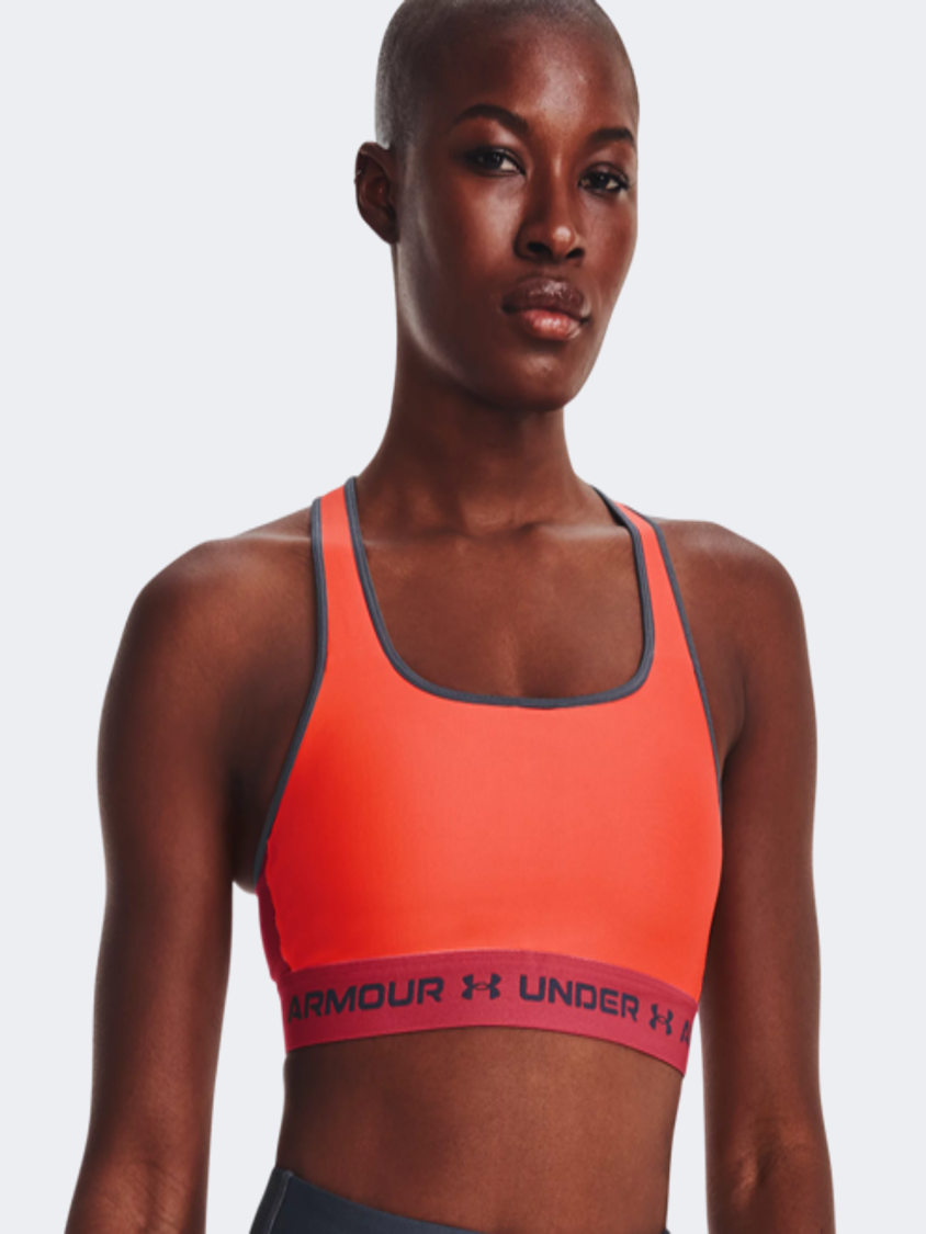 Under Armour Mid Crossback Women Training Bra Orange