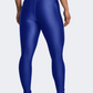 Under Armour Heatgear حزام خصر غير قابل للانزلاق ضيق تدريب نسائي فريق رويال/أسود