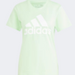 Adidas Loungwear Essentials Women Sportswear T-Shirt Green Spark/White