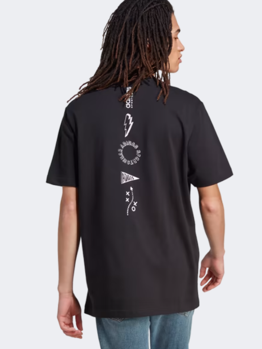 Adidas Brand Love Men Sportswear T-Shirt Black