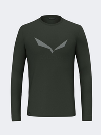 ساليفا سولييدلوجو دراي للرجال قميص تسلق بأكمام طويلة لون زيتوني داكن