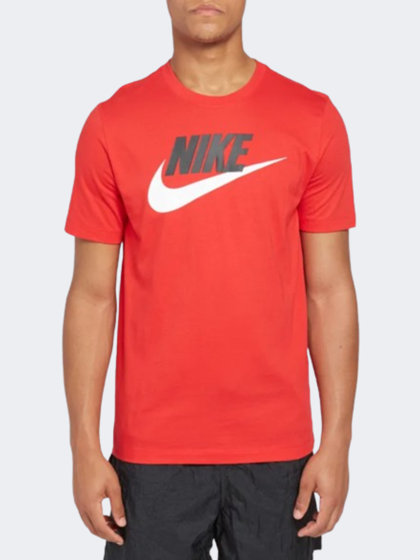 Nike Icon Futura Men Lifestyle T-Shirt Red/Black/White