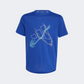 Adidas Aeroready Graphic Boys Training T-Shirt Lucid Blue