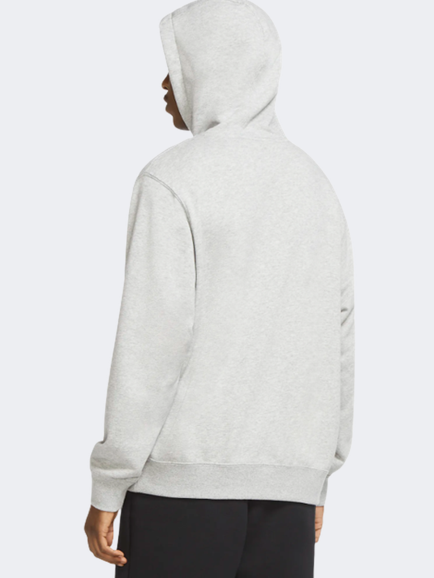 Nike Sportswear Club Men Lifestyle Hoody Grey Heather/ White